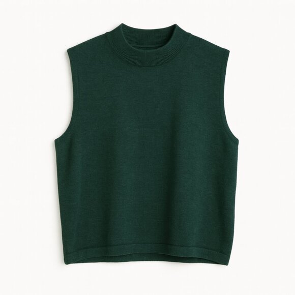 ST. JOHN | Emerald Green Sleeveless Knit Top – Women’s Small - Picture 2 of 4